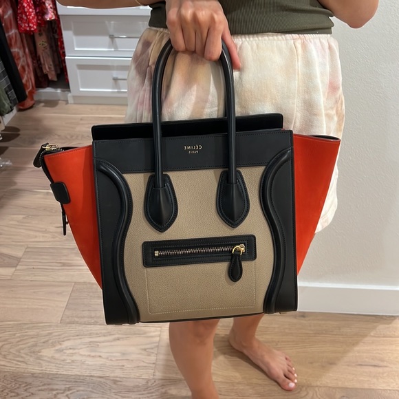 Authentic tri color Celine luggage - Picture 7 of 8
